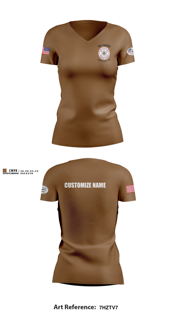NRMD KB 105.3 Women's Short Sleeve V-neck Shirt - 11