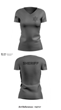 Wetzel County Sheriff Women's Short Sleeve V-neck Shirt - 21