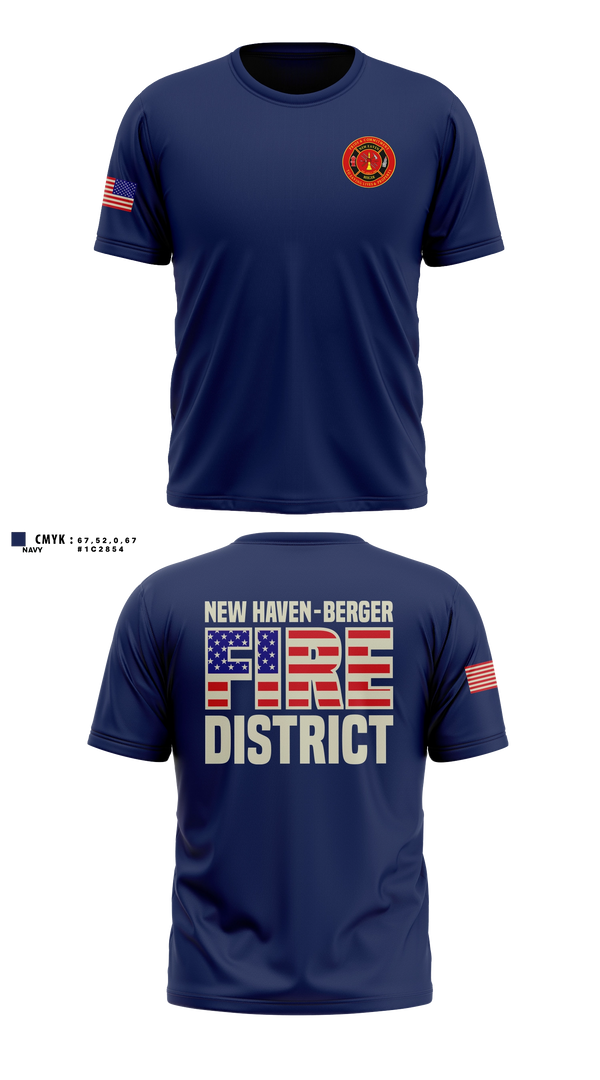 NEW HAVEN - BERGER FIRE DISTRICT Old School Cotton Feel Shirt - 11