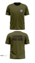 Flushing Police Department 31857858 Old School Cotton Feel Shirt - 3