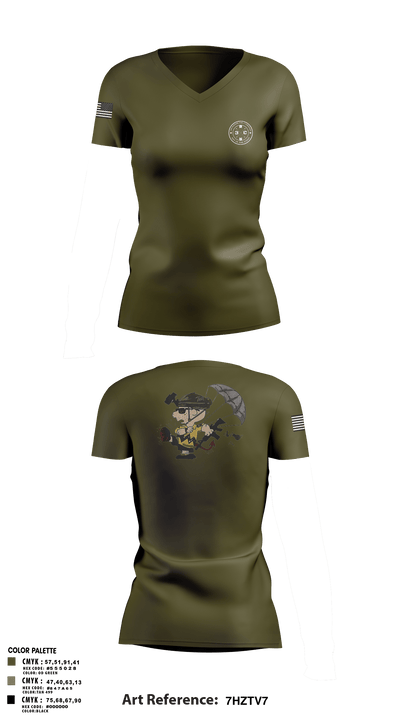 3rd Platoon, CCo, 1-508th PIR 77513198 Women's Short Sleeve Performance Polo  - 5