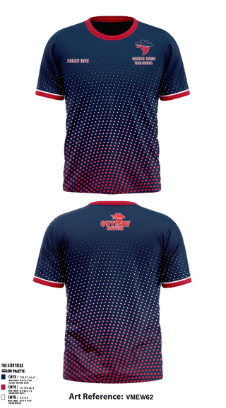 Short Sleeve Performance Shirt, Saugerties Outlaws Youth Football, Football, Teamtime, Team time, sublimation, custom sports apparel, team uniforms, spirit wear, spiritwear, sports uniforms, custom shirts, team store, custom team store, fundraiser sports, apparel fundraiser