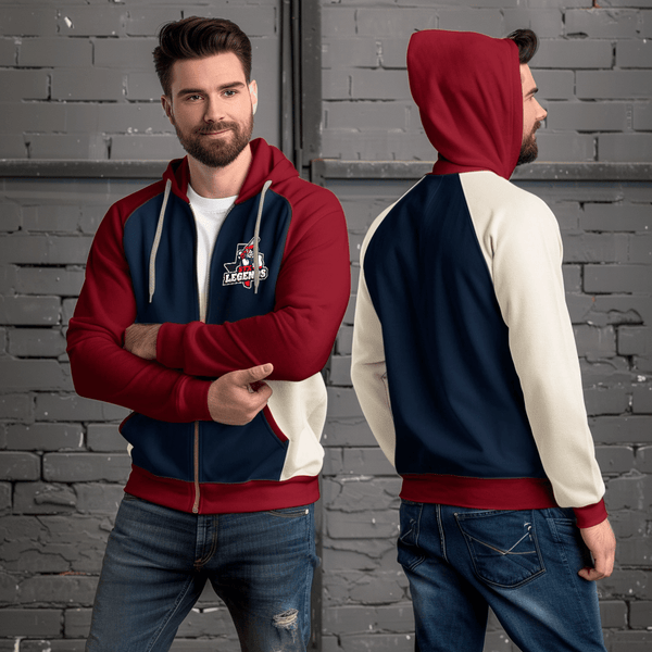 Zip Hoodie, Stx legends, Baseball, Teamtime, Team time, sublimation, custom sports apparel, team uniforms, spirit wear, spiritwear, sports uniforms, custom shirts, team store, custom team store, fundraiser sports, apparel fundraiser