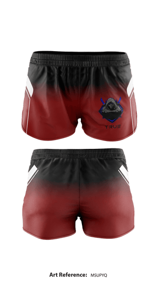 Women's Shorts, True, E-Sports, Teamtime, Team time, sublimation, custom sports apparel, team uniforms, spirit wear, spiritwear, sports uniforms, custom shirts, team store, custom team store, fundraiser sports, apparel fundraiser