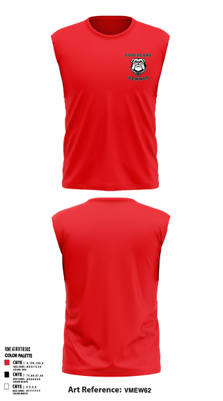 GHS Boys Tennis 65528303 Sleeveless Performance Shirt - 2