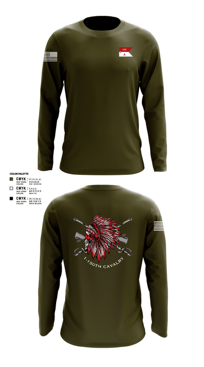 Apache Troop 1-150th 52177042 Long Sleeve Performance Shirt - 6