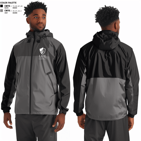 Windbreaker, Life Academy Royals, Men's Basketball, Teamtime, Team time, sublimation, custom sports apparel, team uniforms, spirit wear, spiritwear, sports uniforms, custom shirts, team store, custom team store, fundraiser sports, apparel fundraiser