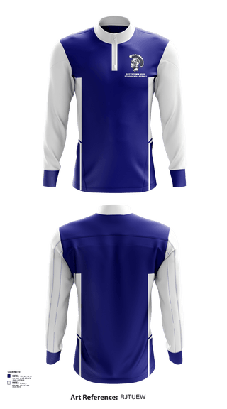 Quarter Zip Jacket, Pottstown High School Volleyball, Women's Volleyball, Teamtime, Team time, sublimation, custom sports apparel, team uniforms, spirit wear, spiritwear, sports uniforms, custom shirts, team store, custom team store, fundraiser sports, apparel fundraiser