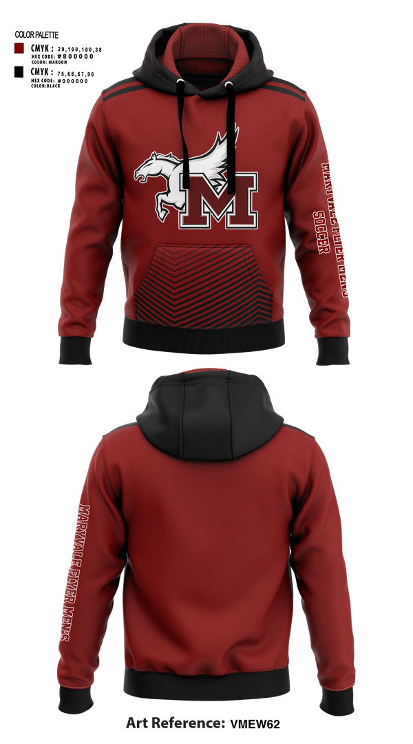Hoodie, Maryvale flyer, Men's Soccer, Teamtime, Team time, sublimation, custom sports apparel, team uniforms, spirit wear, spiritwear, sports uniforms, custom shirts, team store, custom team store, fundraiser sports, apparel fundraiser
