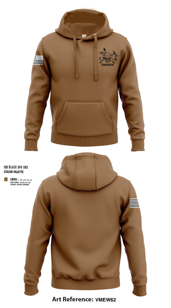 Hoodie, C-Trp 1-180th, , Teamtime, Team time, sublimation, custom sports apparel, team uniforms, spirit wear, spiritwear, sports uniforms, custom shirts, team store, custom team store, fundraiser sports, apparel fundraiser