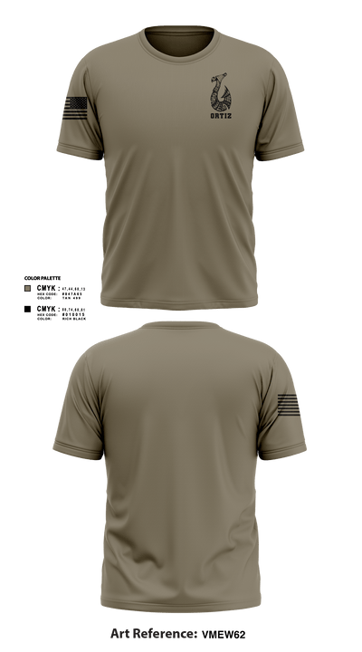 Ortiz 96148832 Short Sleeve Performance Shirt - 102