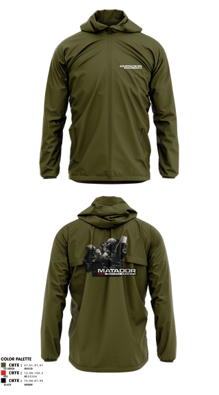 Windbreaker, Matador Tactical, , Teamtime, Team time, sublimation, custom sports apparel, team uniforms, spirit wear, spiritwear, sports uniforms, custom shirts, team store, custom team store, fundraiser sports, apparel fundraiser
