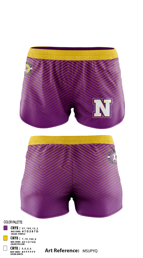 Women's Shorts, Norwalk Girls Flag Football, Football, Teamtime, Team time, sublimation, custom sports apparel, team uniforms, spirit wear, spiritwear, sports uniforms, custom shirts, team store, custom team store, fundraiser sports, apparel fundraiser