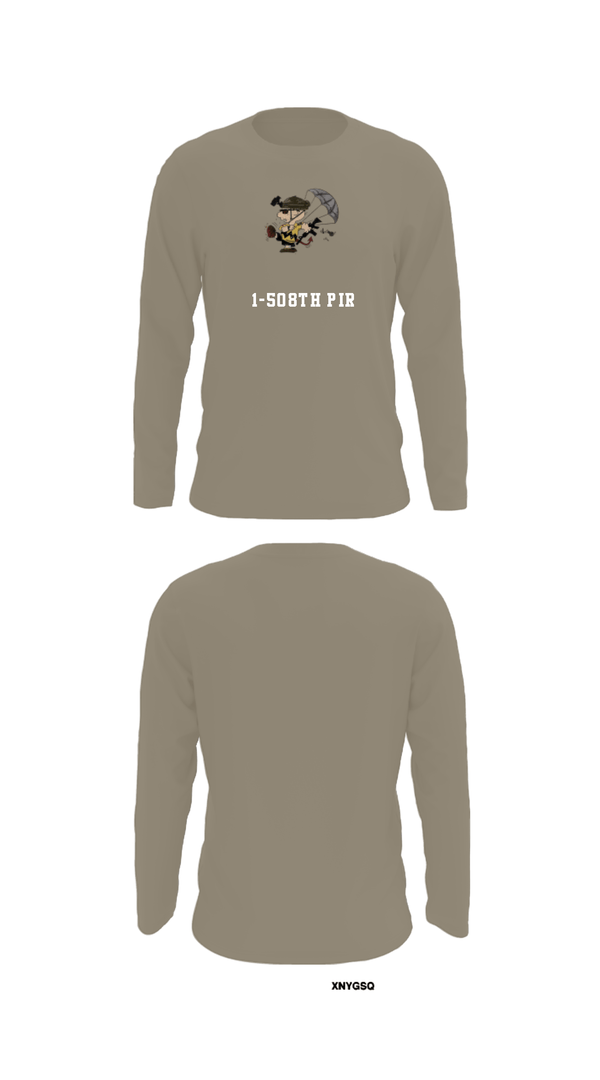 Long Sleeve Performance Shirt, 1-508th PIR, Army, Teamtime, Team time, sublimation, custom sports apparel, team uniforms, spirit wear, spiritwear, sports uniforms, custom shirts, team store, custom team store, fundraiser sports, apparel fundraiser