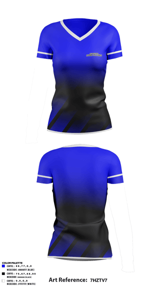 Women's Short Sleeve Vneck Shirt, Stockton Storm Cyclones, Women's Soccer, Teamtime, Team time, sublimation, custom sports apparel, team uniforms, spirit wear, spiritwear, sports uniforms, custom shirts, team store, custom team store, fundraiser sports, apparel fundraiser