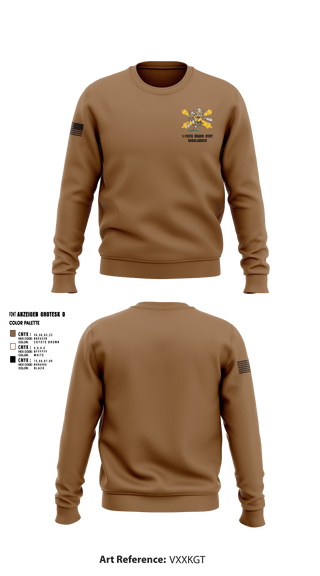 Crew Neck Sweatshirt, Bravo 1-119th FA, , Teamtime, Team time, sublimation, custom sports apparel, team uniforms, spirit wear, spiritwear, sports uniforms, custom shirts, team store, custom team store, fundraiser sports, apparel fundraiser