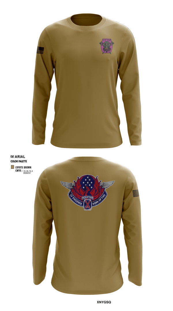 Long Sleeve Performance Shirt, HHC 3-10 GSAB, Army, Teamtime, Team time, sublimation, custom sports apparel, team uniforms, spirit wear, spiritwear, sports uniforms, custom shirts, team store, custom team store, fundraiser sports, apparel fundraiser