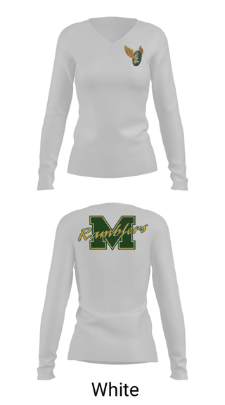Women's Long Sleeve Vneck Shirt, McBain High School Volleyball, Women's Volleyball, Teamtime, Team time, sublimation, custom sports apparel, team uniforms, spirit wear, spiritwear, sports uniforms, custom shirts, team store, custom team store, fundraiser sports, apparel fundraiser