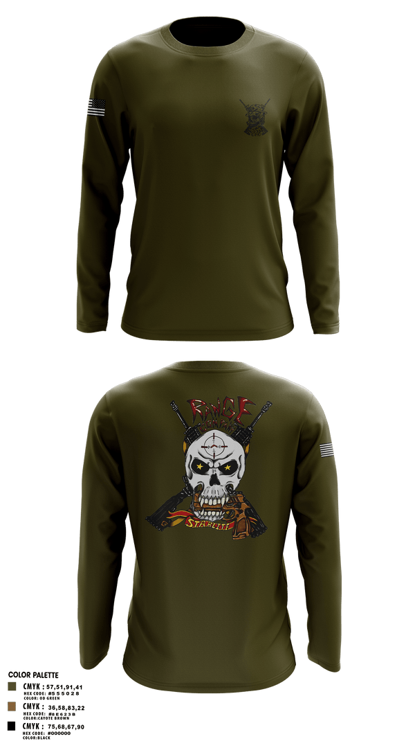 Long Sleeve Performance Shirt, Range Company, Marines, Teamtime, Team time, sublimation, custom sports apparel, team uniforms, spirit wear, spiritwear, sports uniforms, custom shirts, team store, custom team store, fundraiser sports, apparel fundraiser