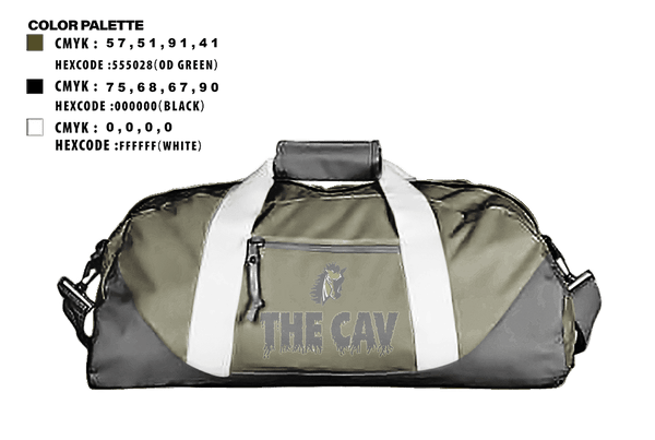 Duffle Bag, Eastern Panhandle Cavalry, Football, Teamtime, Team time, sublimation, custom sports apparel, team uniforms, spirit wear, spiritwear, sports uniforms, custom shirts, team store, custom team store, fundraiser sports, apparel fundraiser