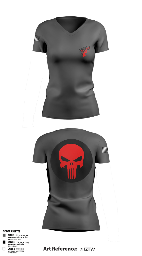 Women's Short Sleeve Vneck Shirt, Street Crimes, Police, Teamtime, Team time, sublimation, custom sports apparel, team uniforms, spirit wear, spiritwear, sports uniforms, custom shirts, team store, custom team store, fundraiser sports, apparel fundraiser