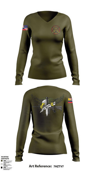 Women's Long Sleeve Vneck Shirt, 502d SFS S30C, Air Force, Teamtime, Team time, sublimation, custom sports apparel, team uniforms, spirit wear, spiritwear, sports uniforms, custom shirts, team store, custom team store, fundraiser sports, apparel fundraiser