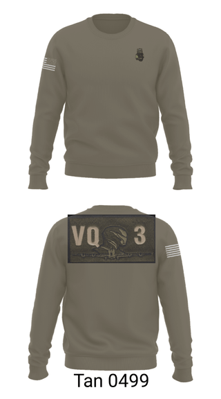 Crew Neck Sweatshirt, VQ-3 DET TRVS, Navy, Teamtime, Team time, sublimation, custom sports apparel, team uniforms, spirit wear, spiritwear, sports uniforms, custom shirts, team store, custom team store, fundraiser sports, apparel fundraiser