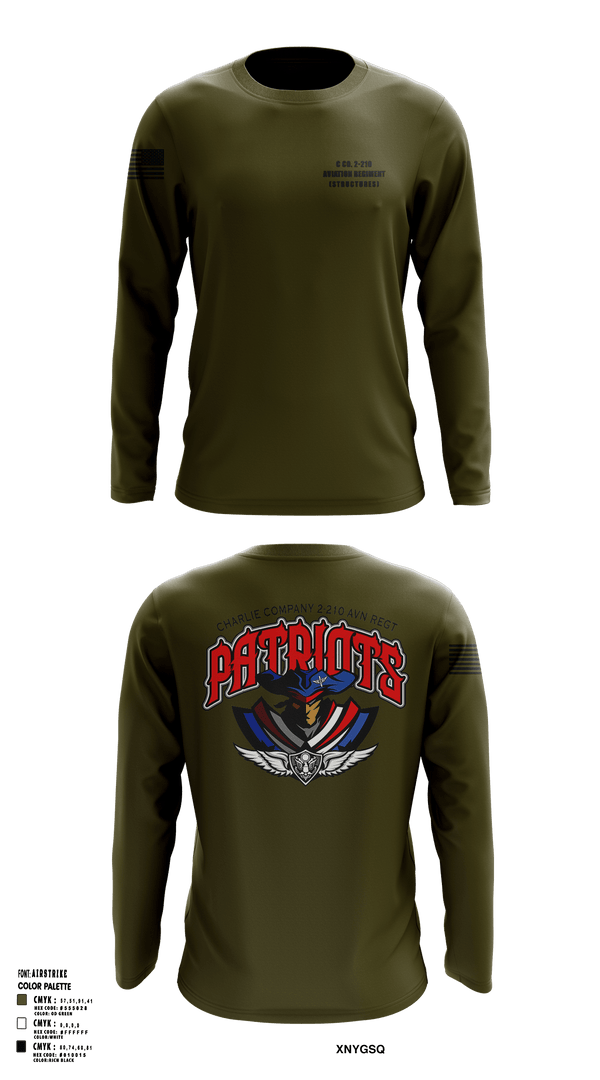 Long Sleeve Performance Shirt, C Co. 2-210 Aviation Regiment (Structures), , Teamtime, Team time, sublimation, custom sports apparel, team uniforms, spirit wear, spiritwear, sports uniforms, custom shirts, team store, custom team store, fundraiser sports, apparel fundraiser