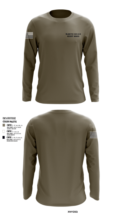 546th mcas 61st mmb 38908583 Long Sleeve Performance Shirt - 1