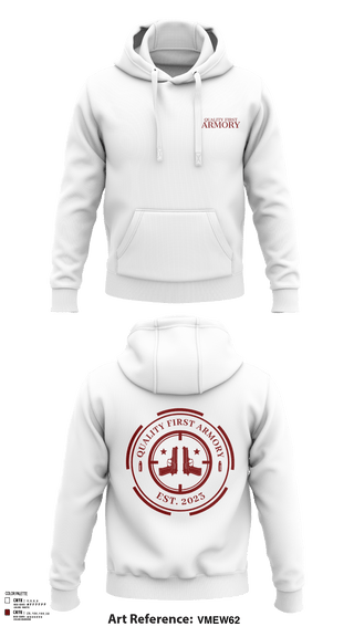 Hoodie, QUALITY FIRST ARMORY, , Teamtime, Team time, sublimation, custom sports apparel, team uniforms, spirit wear, spiritwear, sports uniforms, custom shirts, team store, custom team store, fundraiser sports, apparel fundraiser