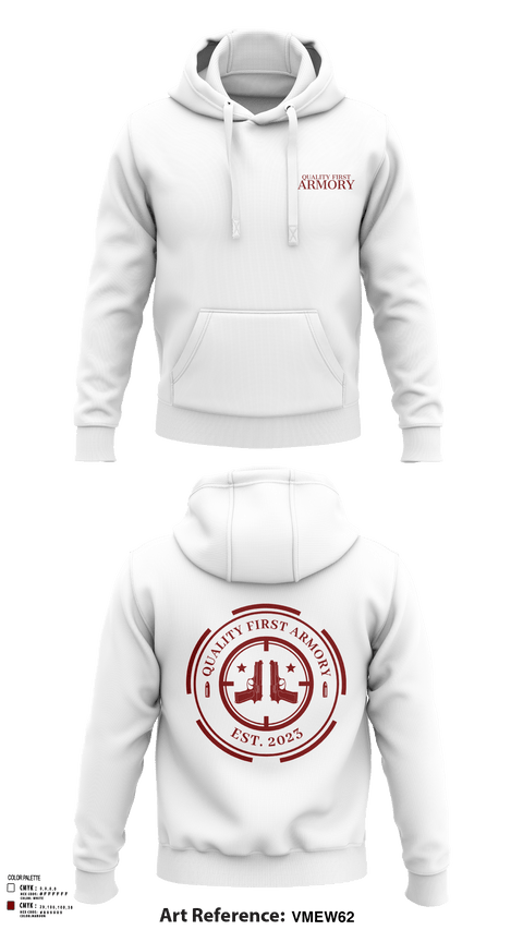 Hoodie, QUALITY FIRST ARMORY, , Teamtime, Team time, sublimation, custom sports apparel, team uniforms, spirit wear, spiritwear, sports uniforms, custom shirts, team store, custom team store, fundraiser sports, apparel fundraiser
