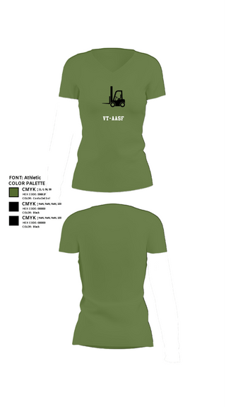 Women's Short Sleeve Vneck Shirt, VT-AASF, National Guard, Teamtime, Team time, sublimation, custom sports apparel, team uniforms, spirit wear, spiritwear, sports uniforms, custom shirts, team store, custom team store, fundraiser sports, apparel fundraiser