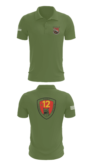 Short Sleeve Performance Polo, CLB 12, Marines, Teamtime, Team time, sublimation, custom sports apparel, team uniforms, spirit wear, spiritwear, sports uniforms, custom shirts, team store, custom team store, fundraiser sports, apparel fundraiser