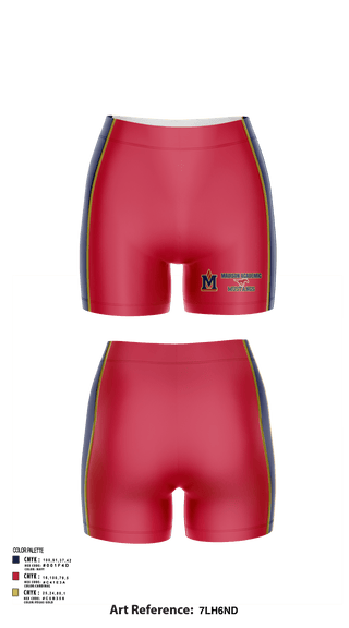 Women's Shorts, Madison Academic Magnet School Volleyball, Women's Volleyball, Teamtime, Team time, sublimation, custom sports apparel, team uniforms, spirit wear, spiritwear, sports uniforms, custom shirts, team store, custom team store, fundraiser sports, apparel fundraiser