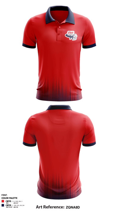 FYD Tampa Bay Pop Warner 49950340 Short Sleeve Performance Polo - 1