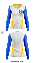 waseca bluejays 96588785 Women's Long Sleeve V-neck Shirt - 1