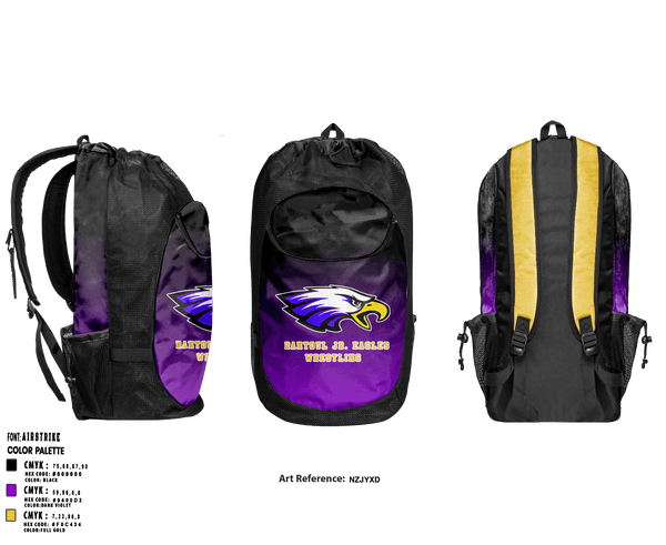 Gear Bag, Rantoul Jr. Eagles, Wrestling, Teamtime, Team time, sublimation, custom sports apparel, team uniforms, spirit wear, spiritwear, sports uniforms, custom shirts, team store, custom team store, fundraiser sports, apparel fundraiser