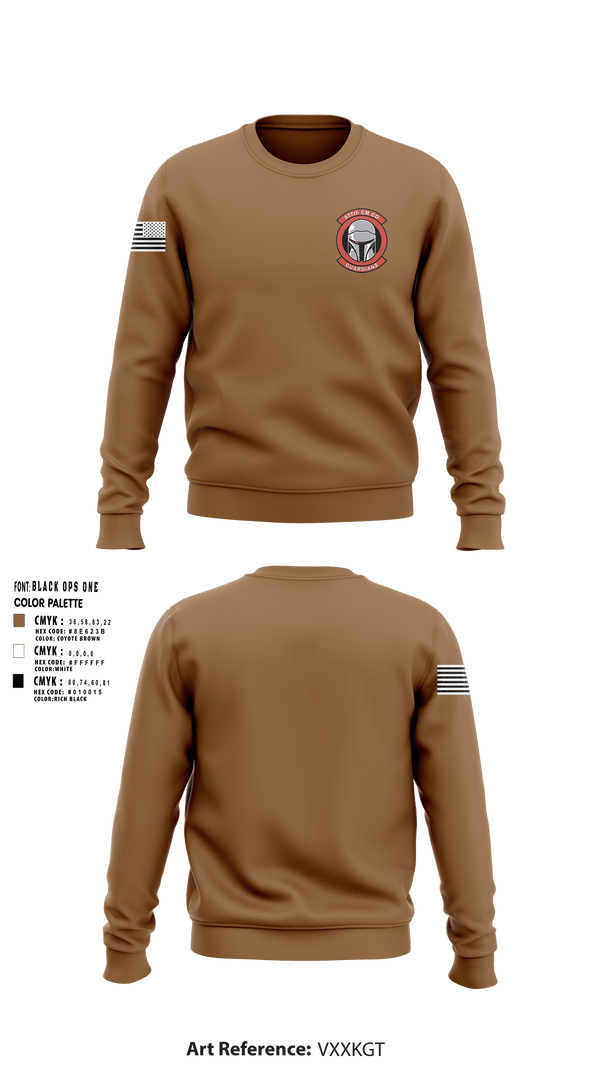 Crew Neck Sweatshirt, 637th Chemical Company, National Guard, Teamtime, Team time, sublimation, custom sports apparel, team uniforms, spirit wear, spiritwear, sports uniforms, custom shirts, team store, custom team store, fundraiser sports, apparel fundraiser