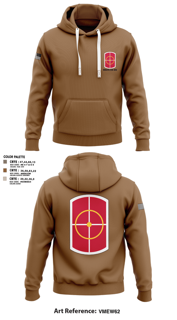 Hoodie, 980th EN BN, Army, Teamtime, Team time, sublimation, custom sports apparel, team uniforms, spirit wear, spiritwear, sports uniforms, custom shirts, team store, custom team store, fundraiser sports, apparel fundraiser