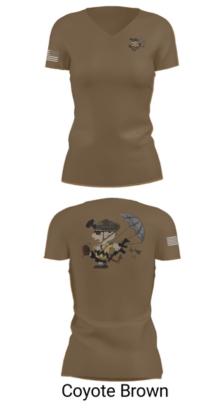 Women's Short Sleeve Vneck Shirt, 1-508th PIR, Army, Teamtime, Team time, sublimation, custom sports apparel, team uniforms, spirit wear, spiritwear, sports uniforms, custom shirts, team store, custom team store, fundraiser sports, apparel fundraiser