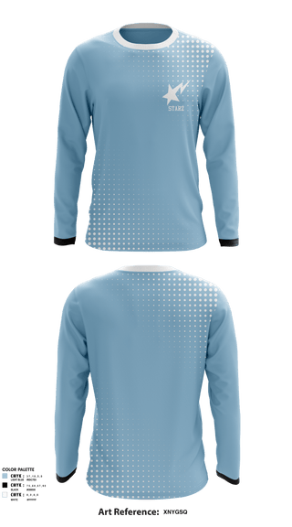 Long Sleeve Performance Shirt, Starz, Men's Basketball, Teamtime, Team time, sublimation, custom sports apparel, team uniforms, spirit wear, spiritwear, sports uniforms, custom shirts, team store, custom team store, fundraiser sports, apparel fundraiser