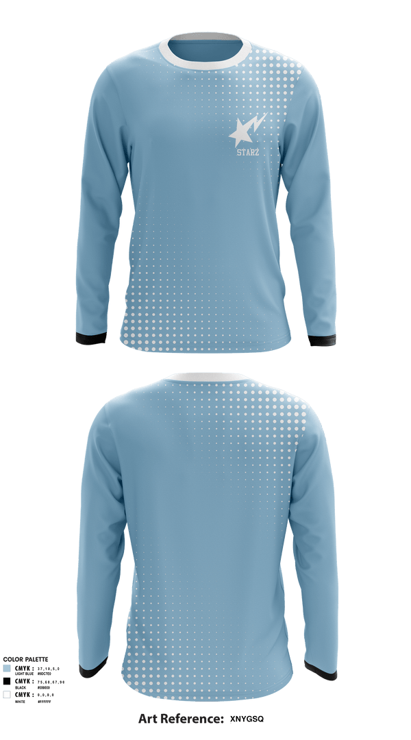 Long Sleeve Performance Shirt, Starz, Men's Basketball, Teamtime, Team time, sublimation, custom sports apparel, team uniforms, spirit wear, spiritwear, sports uniforms, custom shirts, team store, custom team store, fundraiser sports, apparel fundraiser