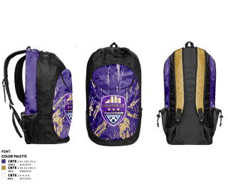 Gear Bag, Louisville Rising Star, Men's Soccer, Teamtime, Team time, sublimation, custom sports apparel, team uniforms, spirit wear, spiritwear, sports uniforms, custom shirts, team store, custom team store, fundraiser sports, apparel fundraiser
