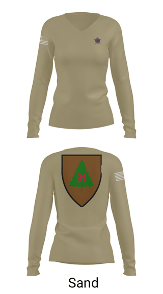 Women's Long Sleeve Vneck Shirt, 4-361st OC/T, Army, Teamtime, Team time, sublimation, custom sports apparel, team uniforms, spirit wear, spiritwear, sports uniforms, custom shirts, team store, custom team store, fundraiser sports, apparel fundraiser