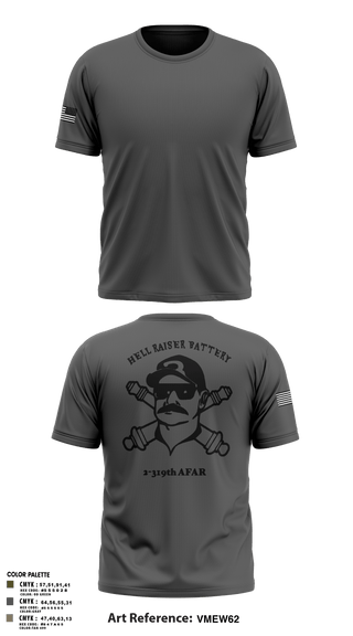 Old School Cotton Feel Shirt, HHB 2-319 AFAR, Army, Teamtime, Team time, sublimation, custom sports apparel, team uniforms, spirit wear, spiritwear, sports uniforms, custom shirts, team store, custom team store, fundraiser sports, apparel fundraiser