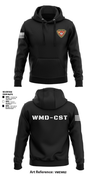 Hoodie, 2nd WMD CST, Army, Teamtime, Team time, sublimation, custom sports apparel, team uniforms, spirit wear, spiritwear, sports uniforms, custom shirts, team store, custom team store, fundraiser sports, apparel fundraiser