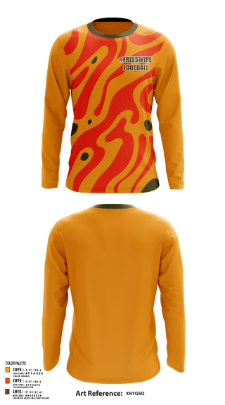 Long Sleeve Performance Shirt, #FreeSwipe, Football, Teamtime, Team time, sublimation, custom sports apparel, team uniforms, spirit wear, spiritwear, sports uniforms, custom shirts, team store, custom team store, fundraiser sports, apparel fundraiser