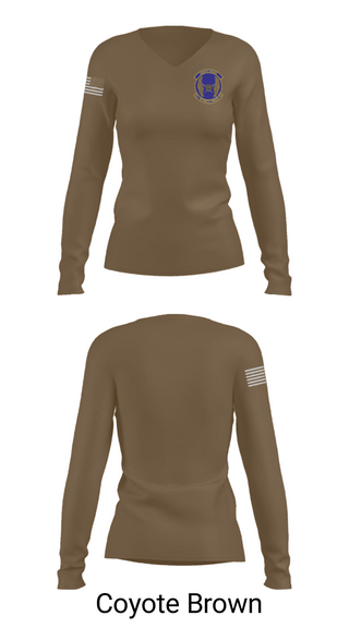 Women's Long Sleeve Vneck Shirt, 51SFS Metal Tigers, Air Force, Teamtime, Team time, sublimation, custom sports apparel, team uniforms, spirit wear, spiritwear, sports uniforms, custom shirts, team store, custom team store, fundraiser sports, apparel fundraiser