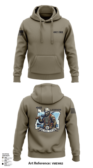 Hoodie, 442 EUD, National Guard, Teamtime, Team time, sublimation, custom sports apparel, team uniforms, spirit wear, spiritwear, sports uniforms, custom shirts, team store, custom team store, fundraiser sports, apparel fundraiser
