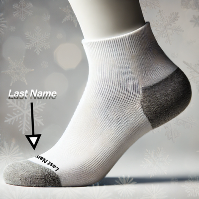 Hype Socks Custom low-cut white sock